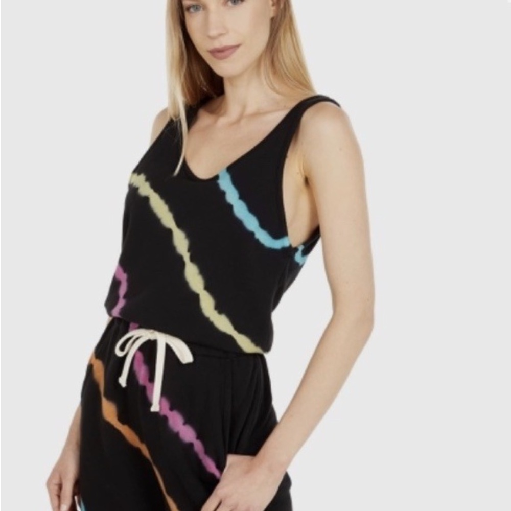Electric and Rose tie dye sleeveless romper
